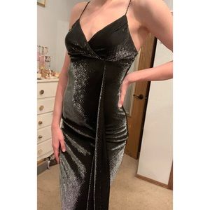 Black Metallic Dress